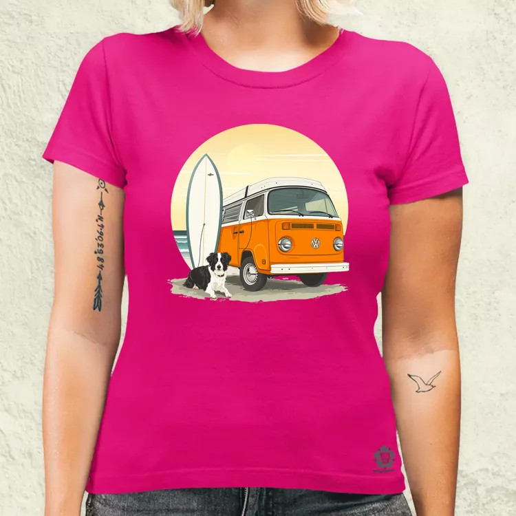 Campervan vibe v4 női póló