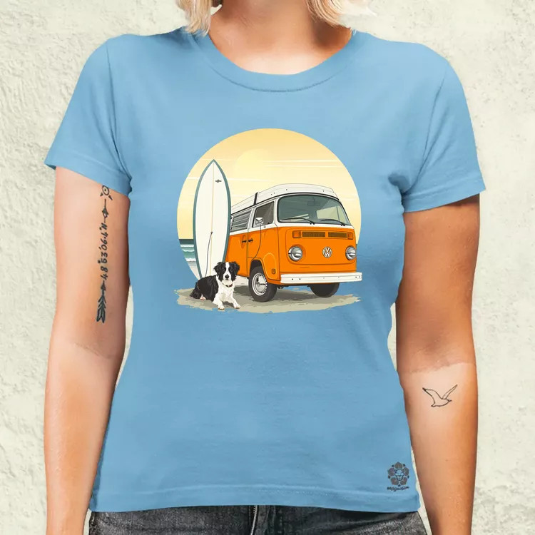 Campervan vibe v4 női póló