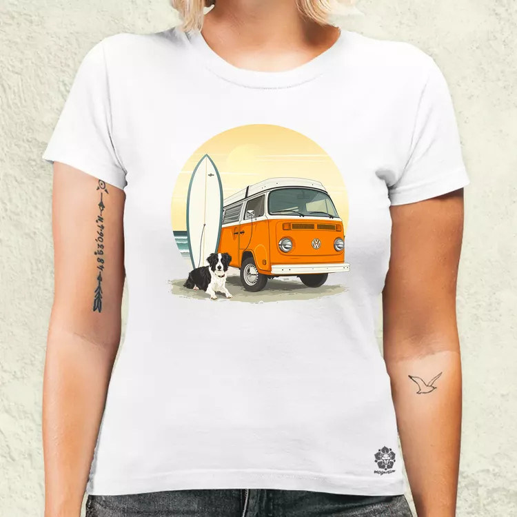 Campervan vibe v4 női póló