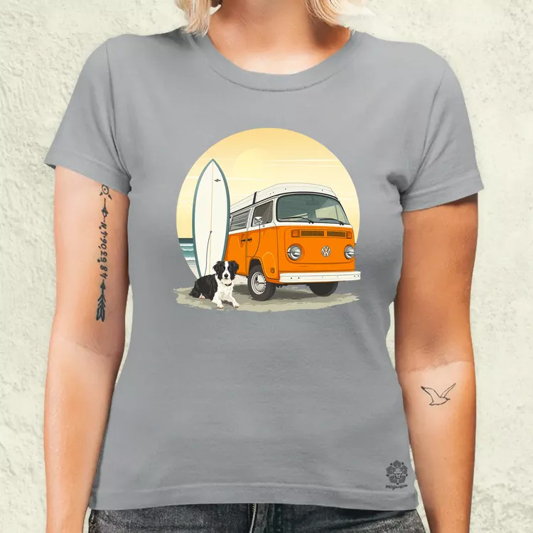 Campervan vibe v4 női póló