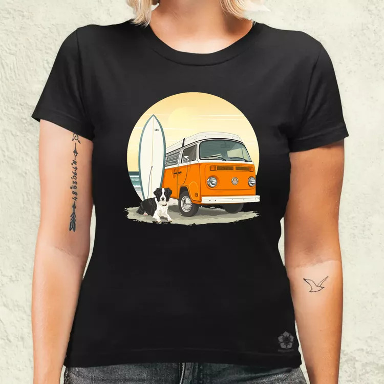 Campervan vibe v4 női póló