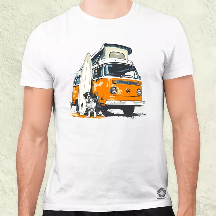 Campervan vibe v6 férfi póló
