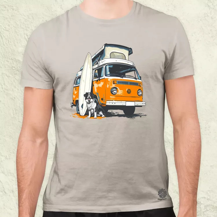Campervan vibe v6 férfi póló