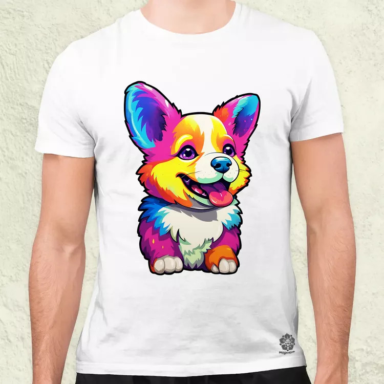 Corgi kölyök v1 férfi póló