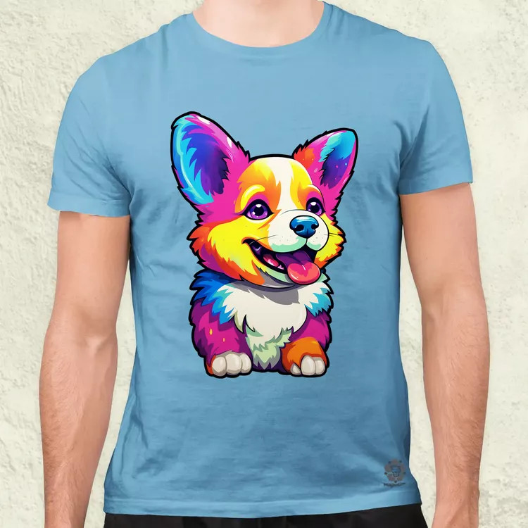 Corgi kölyök v1 férfi póló
