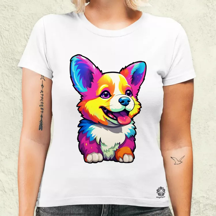 Corgi kölyök v1 női póló