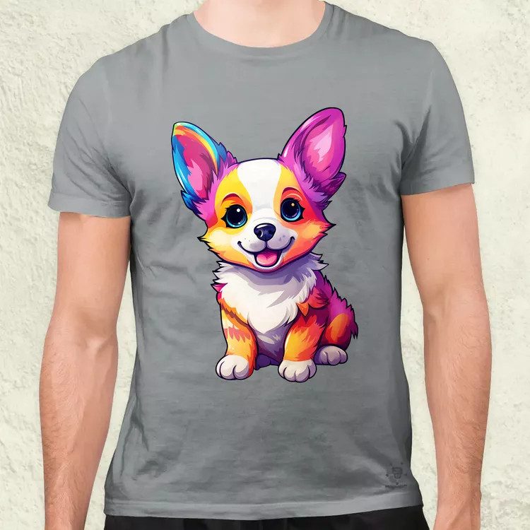 Corgi kölyök v2 férfi póló