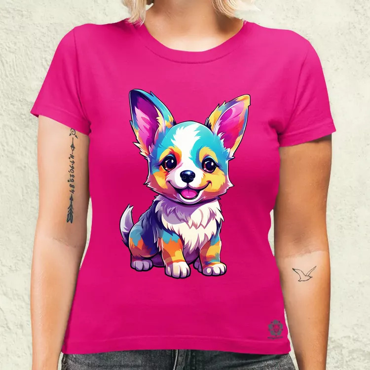 Corgi kölyök v3 női póló