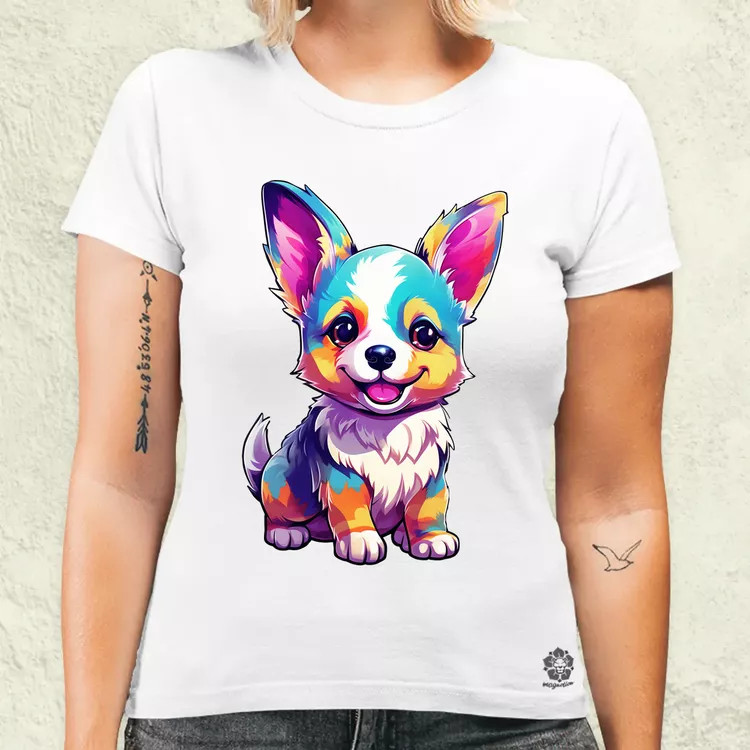 Corgi kölyök v3 női póló