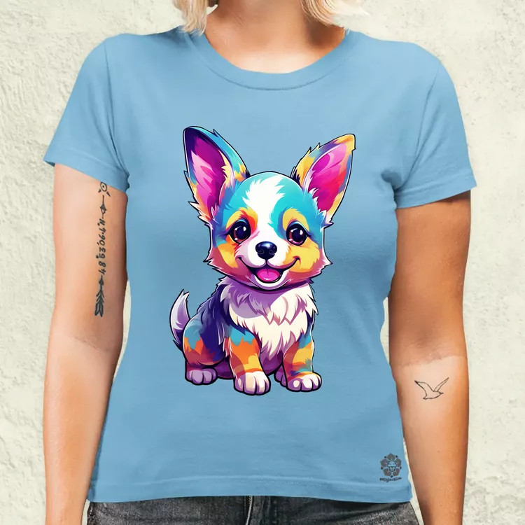 Corgi kölyök v3 női póló