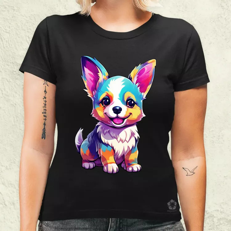 Corgi kölyök v3 női póló
