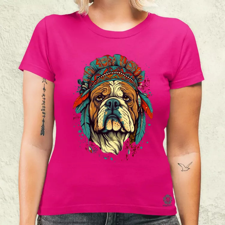 Indián bulldog v1 női póló