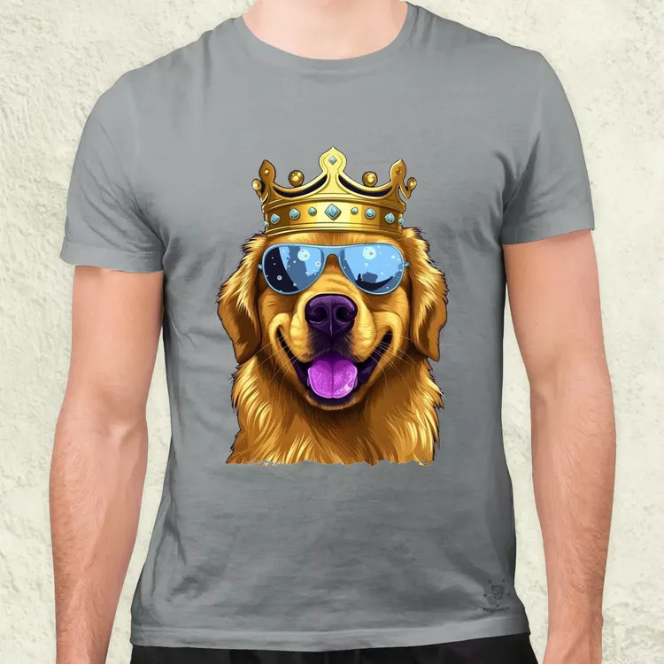 Király Golden Retriever v2 férfi póló