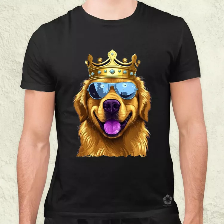 Király Golden Retriever v2 férfi póló