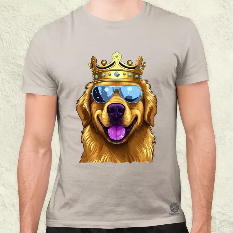 Király Golden Retriever v2 férfi póló