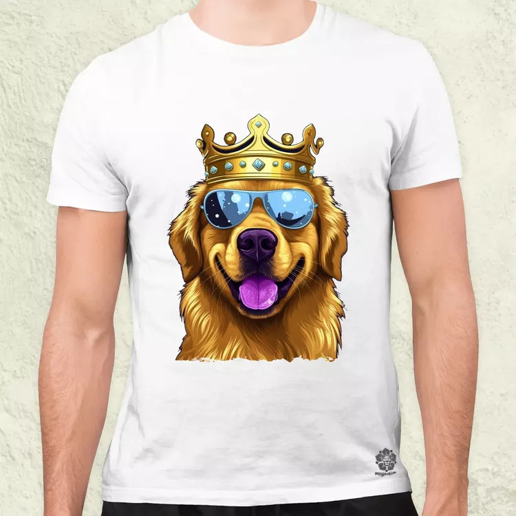 Király Golden Retriever v2 férfi póló