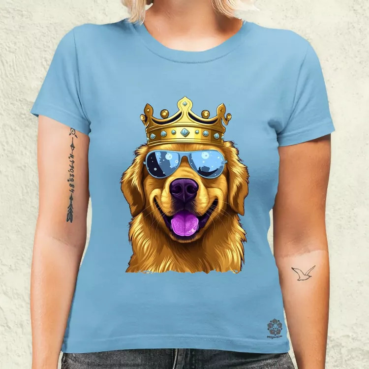 Király Golden Retriever v2 női póló
