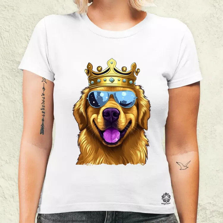 Király Golden Retriever v2 női póló