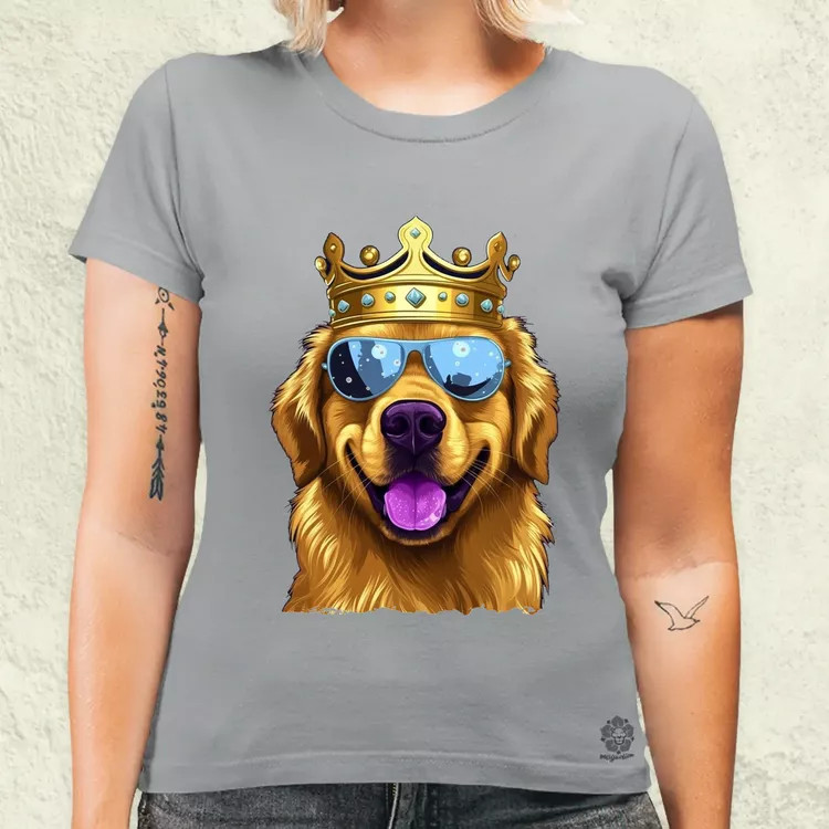 Király Golden Retriever v2 női póló