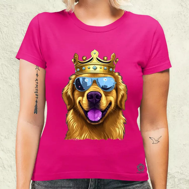 Király Golden Retriever v2 női póló