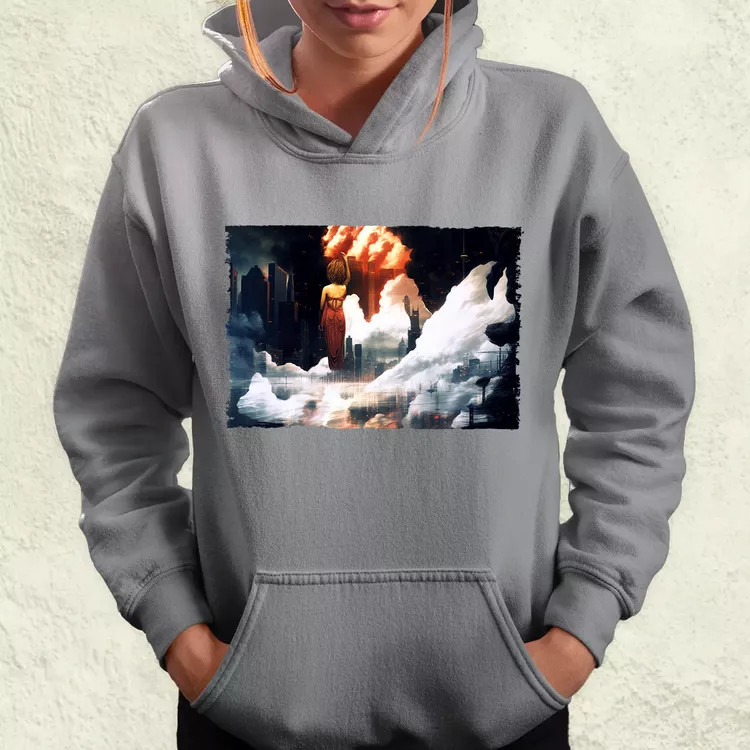 Pareidolia Marilyn Monroe város fantázia v3 női pulóver