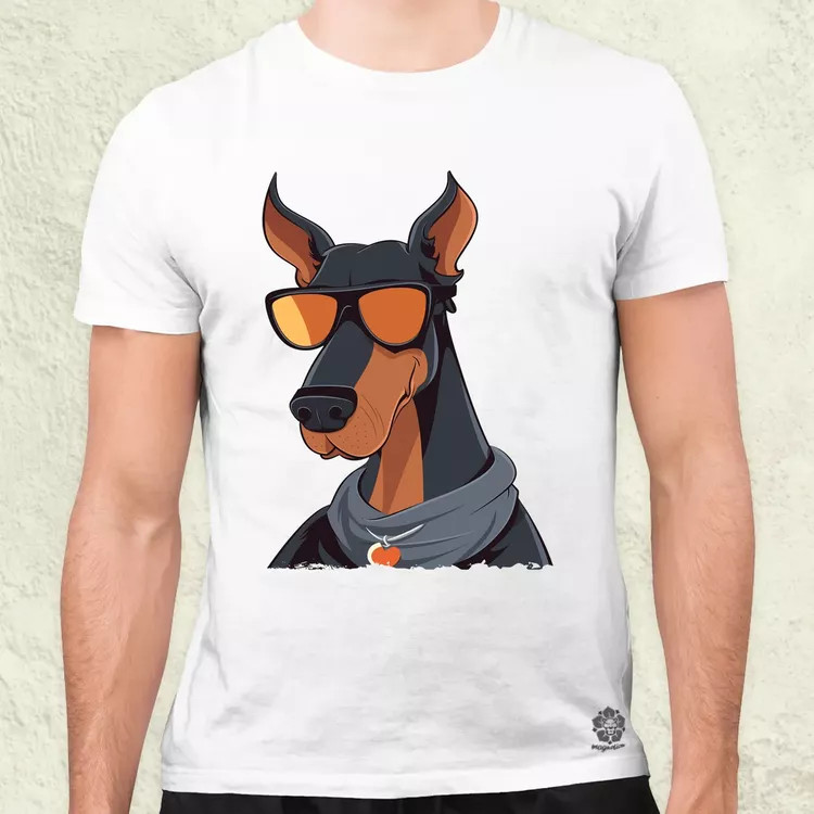 Laza Dobermann v1 férfi póló
