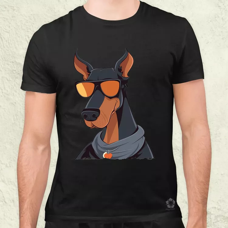 Laza Dobermann v1 férfi póló