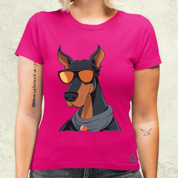 Laza Dobermann v1 női póló