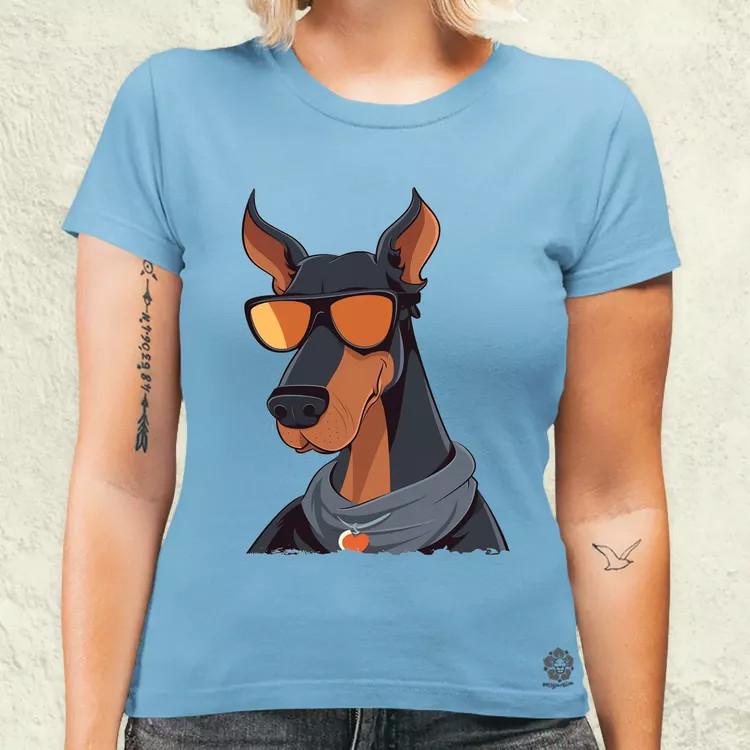 Laza Dobermann v1 női póló