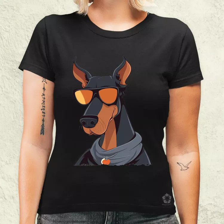 Laza Dobermann v1 női póló