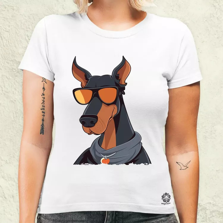 Laza Dobermann v1 női póló