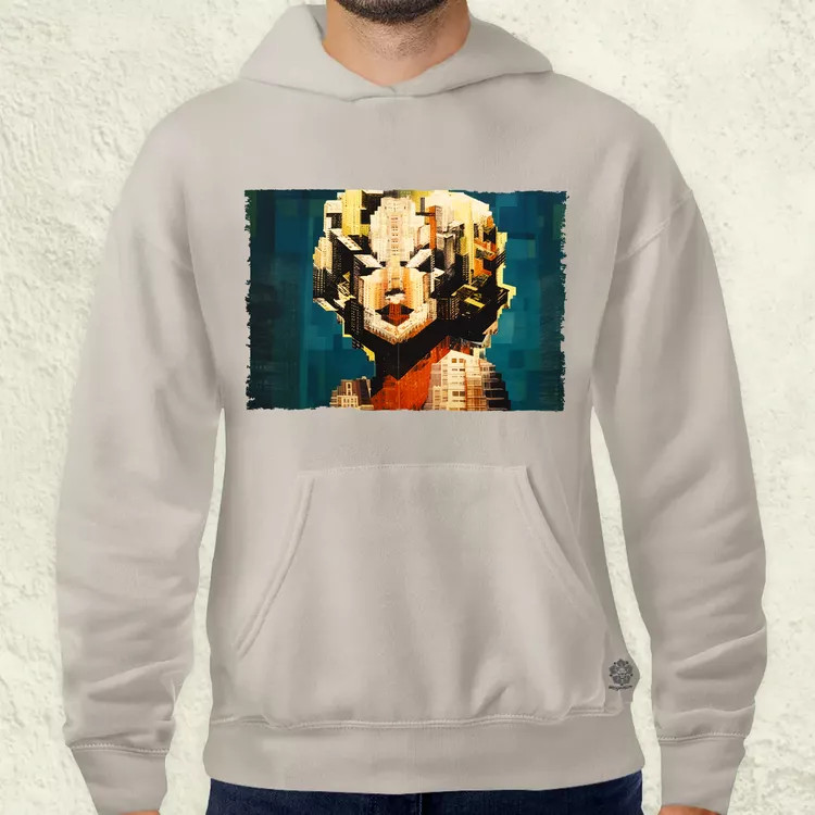 Pareidolia Marilyn Monroe város fantázia v4 férfi pulóver