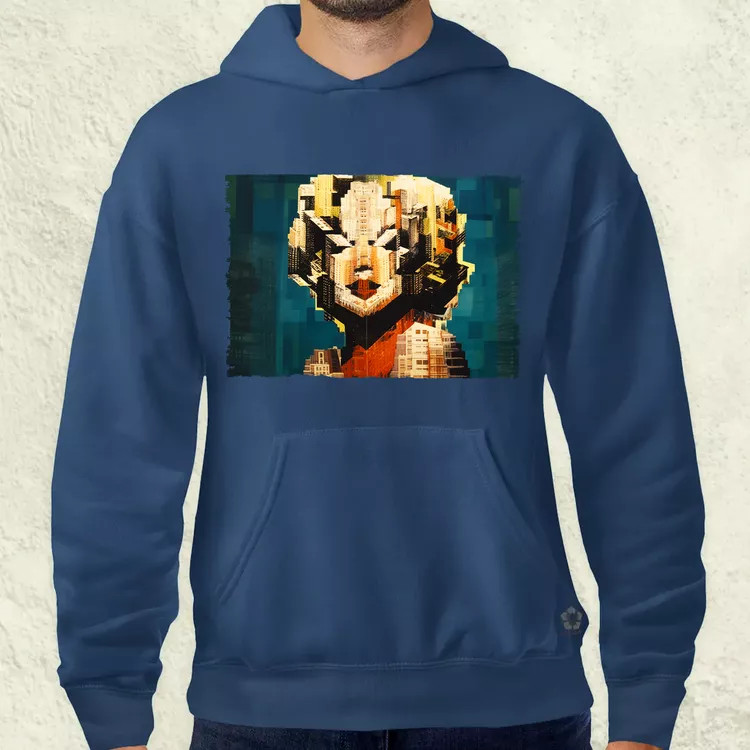 Pareidolia Marilyn Monroe város fantázia v4 férfi pulóver