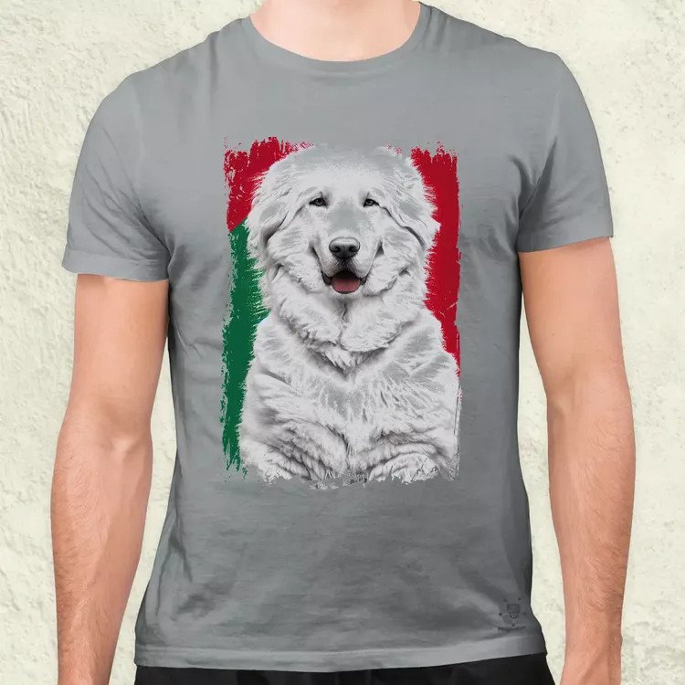 Magyar kutyák kuvasz férfi póló