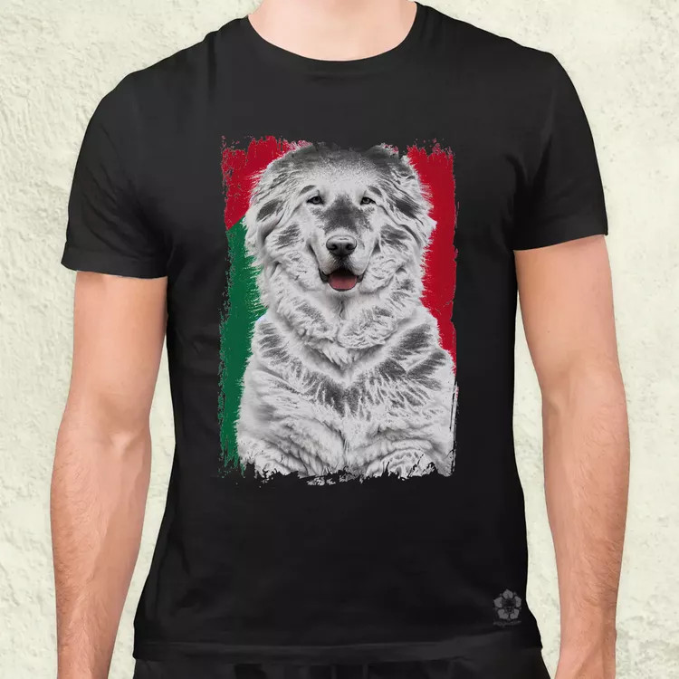 Magyar kutyák kuvasz férfi póló