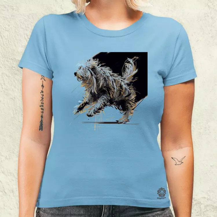Magyar kutyák ugrik a komondor női póló