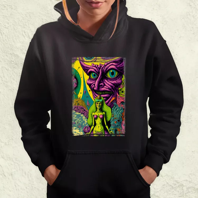 Basil Wolverton fanart v5 női pulóver