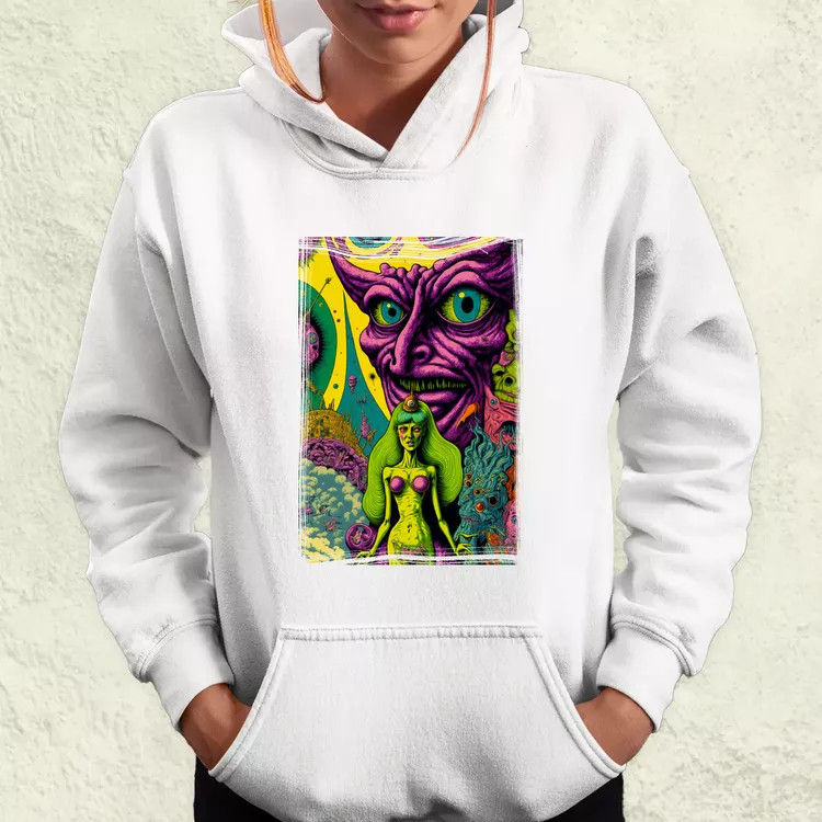 Basil Wolverton fanart v5 női pulóver