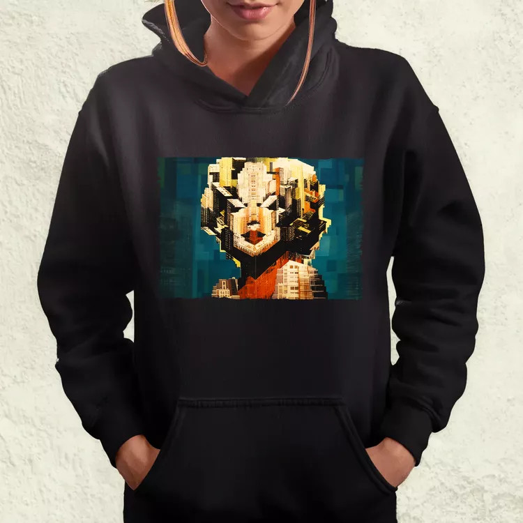Pareidolia Marilyn Monroe város fantázia v4 női pulóver