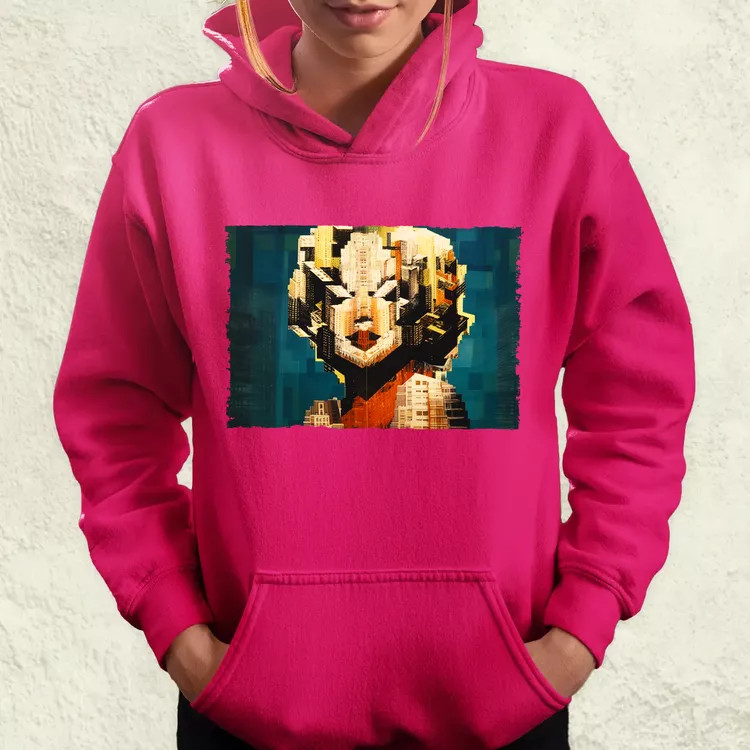 Pareidolia Marilyn Monroe város fantázia v4 női pulóver