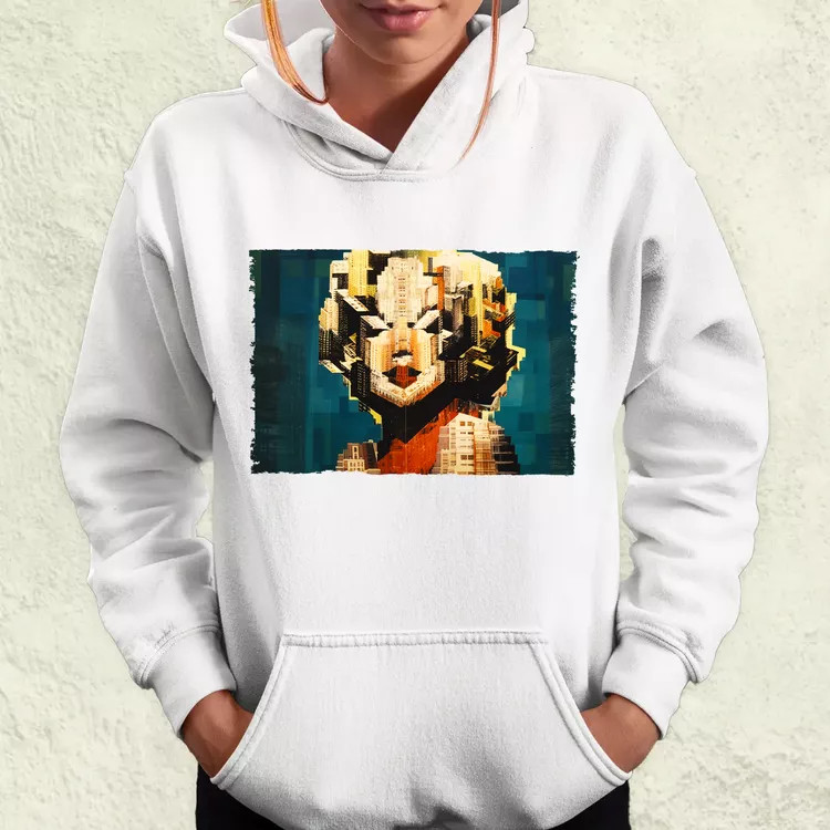 Pareidolia Marilyn Monroe város fantázia v4 női pulóver