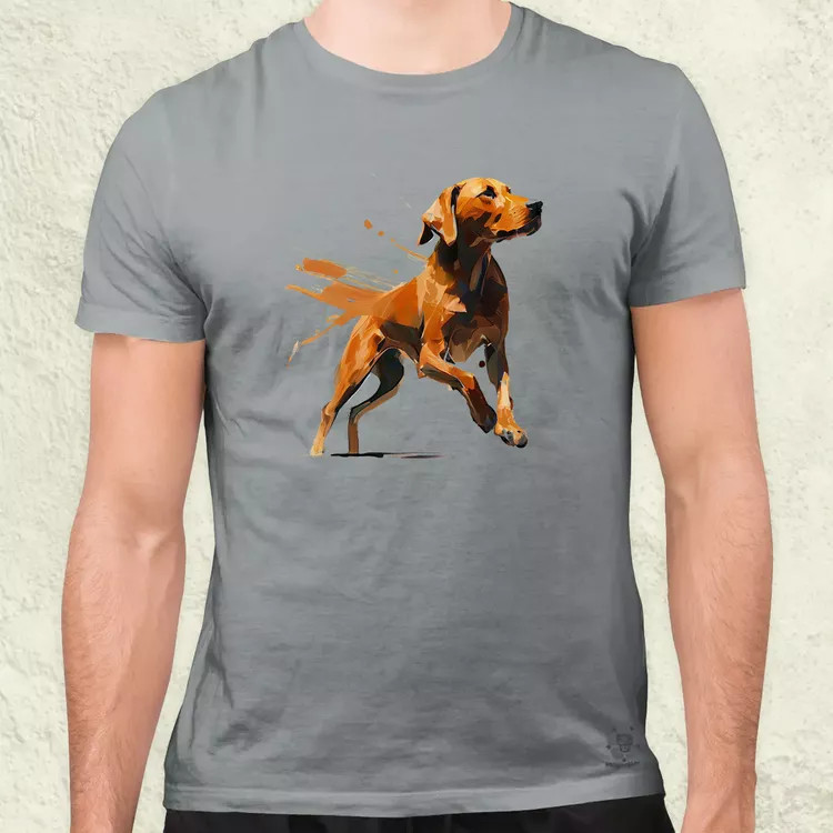 Magyar kutyák ugrik a vizsla férfi póló