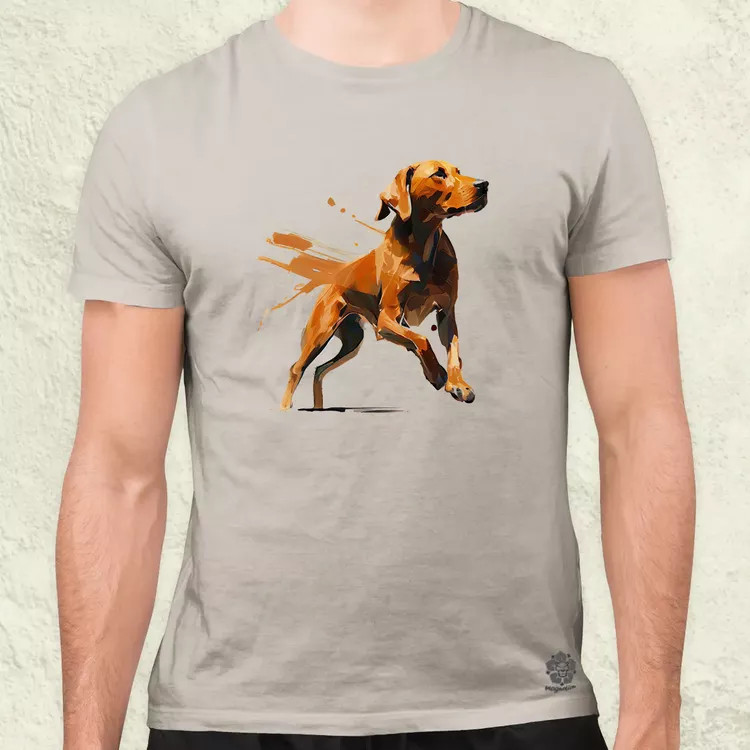 Magyar kutyák ugrik a vizsla férfi póló