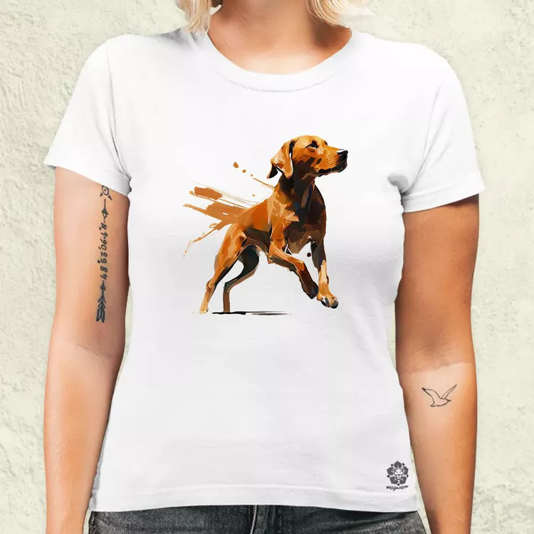 Magyar kutyák ugrik a vizsla női póló