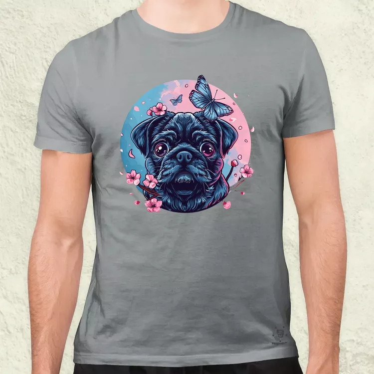 Mopsz és pillangó v1 férfi póló