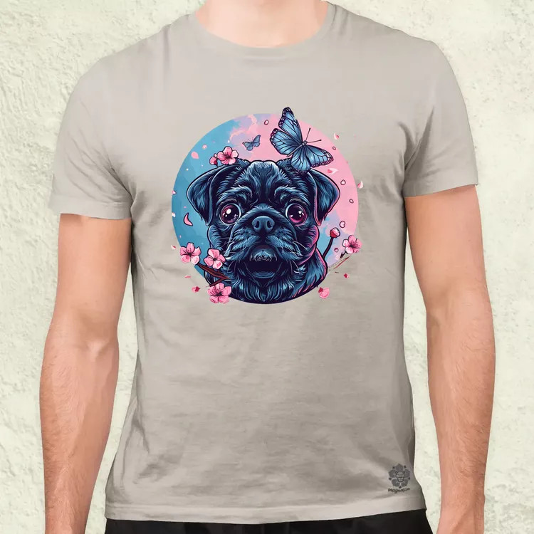 Mopsz és pillangó v1 férfi póló
