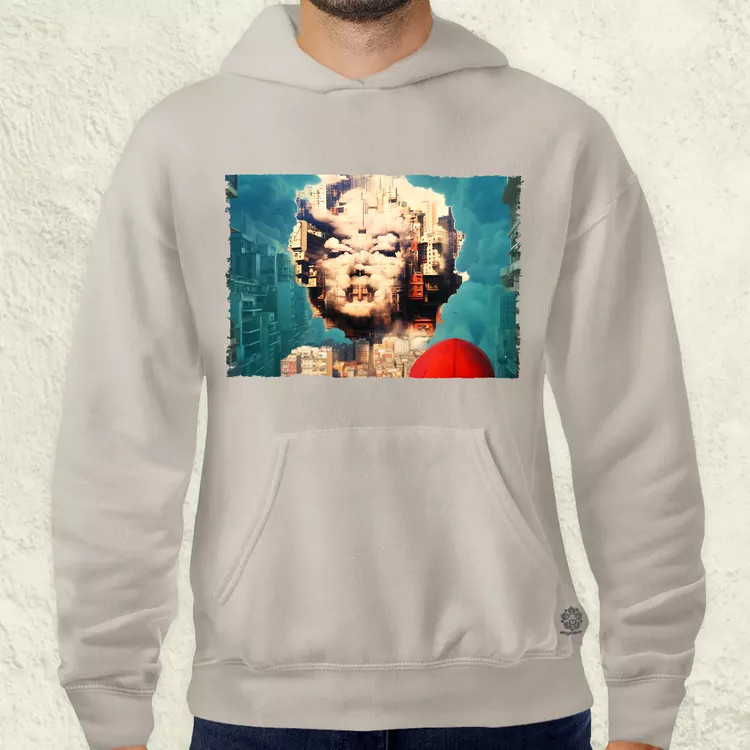 Pareidolia Marilyn Monroe város fantázia v6 férfi pulóver