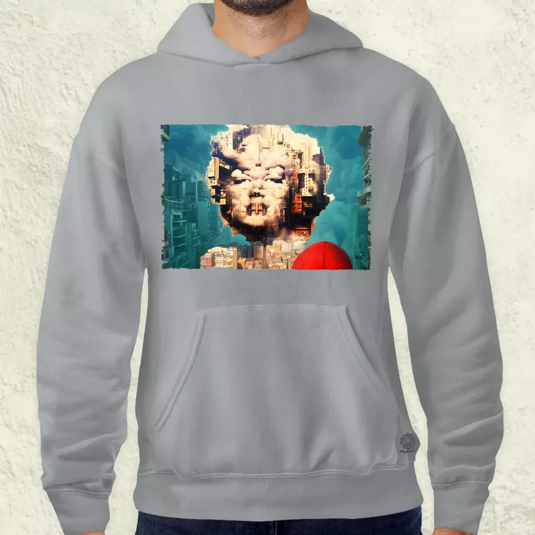 Pareidolia Marilyn Monroe város fantázia v6 férfi pulóver
