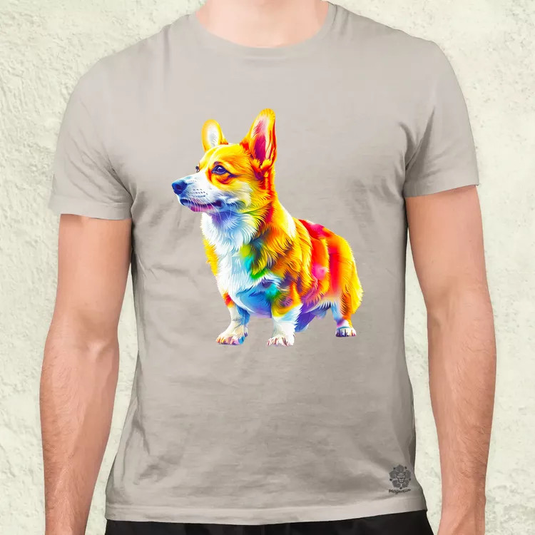 Origami Corgi v3 férfi póló