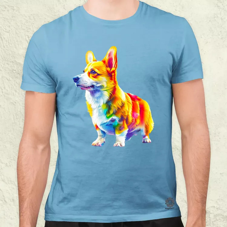 Origami Corgi v3 férfi póló
